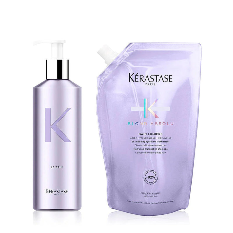 Blond Absolu Reusable Bottle & Blonde Care Shampoo Refill
